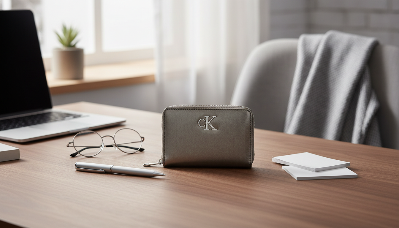 Calvin Klein Jeans Grey Zip Wallet: Secure Everyday Carry