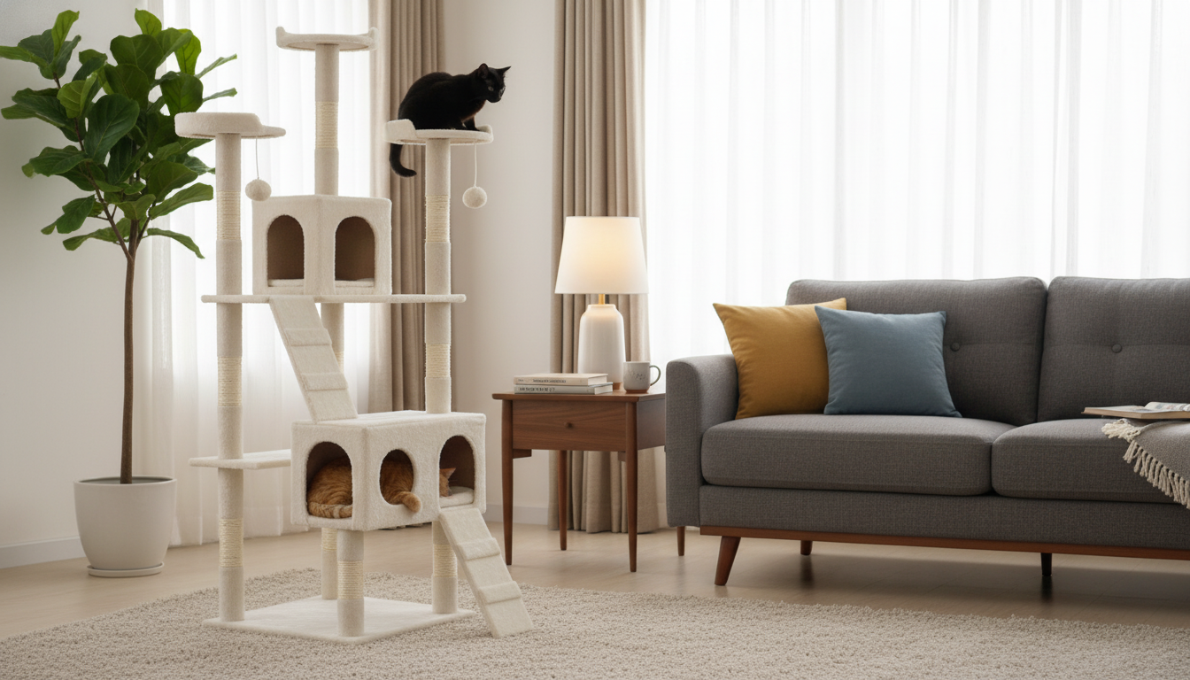 Luxury Cat Tower for Cats That Looks Like Real Furniture
