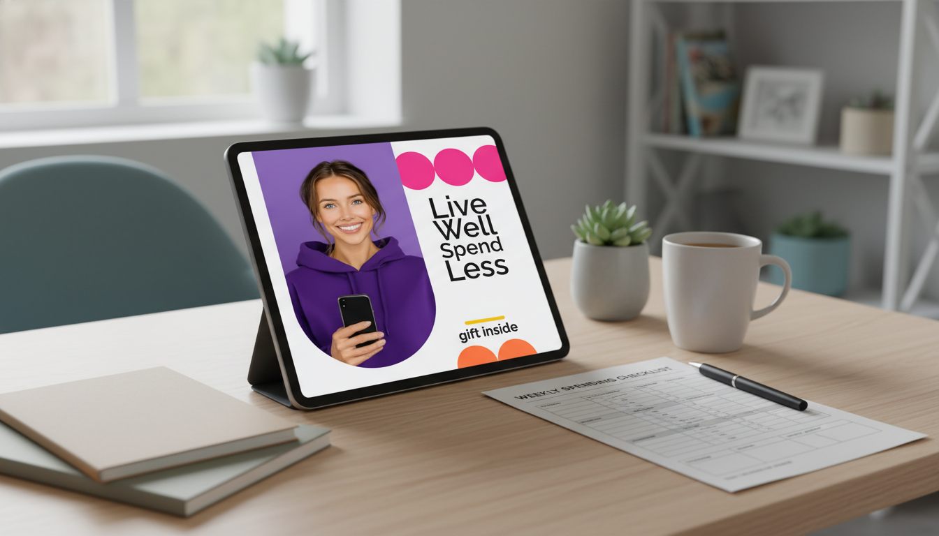 Printable Spend Less Checklist: Weekly Money-Saving Plan