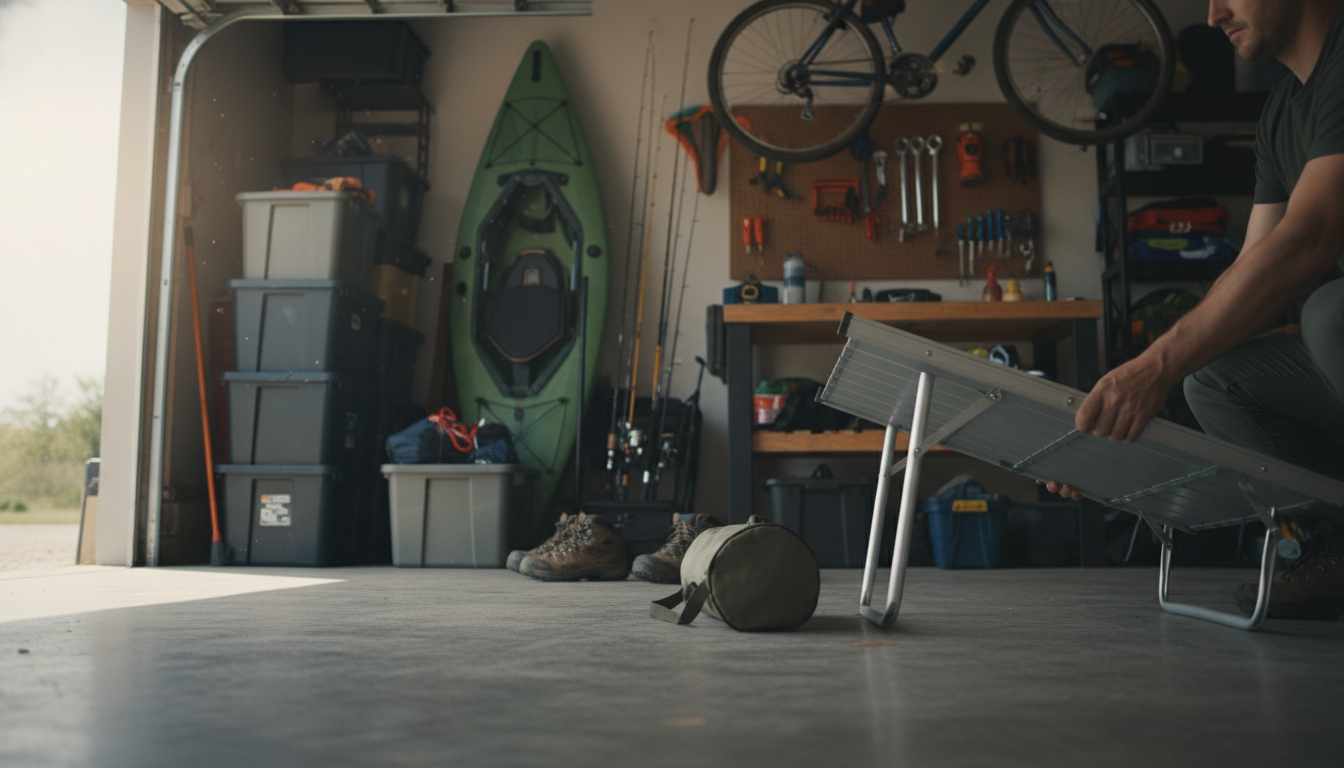 Fast Setup & Fold-Down for Roll-Top Aluminum Camp Tables