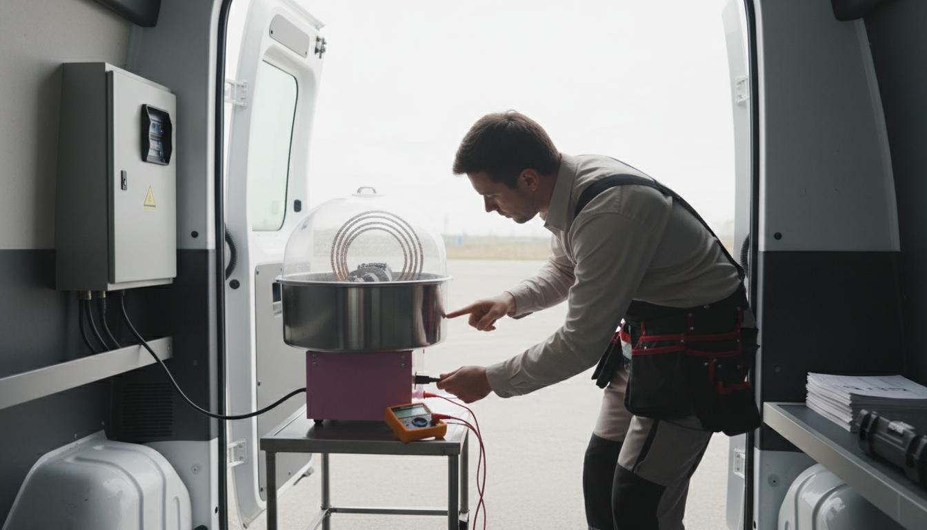 Commercial Cotton Candy Machine Power Use: Watts & Amps