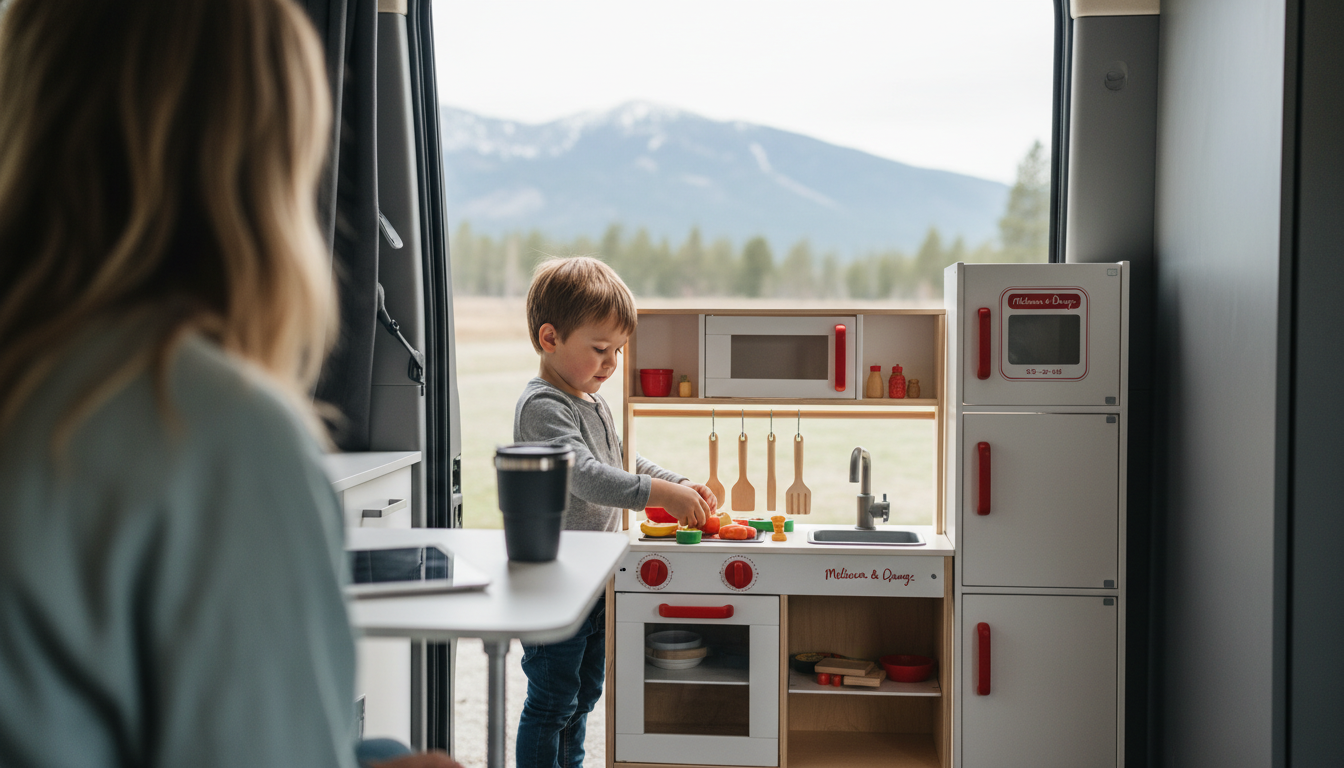Melissa & Doug Play Kitchen Height: Full Size & Counter