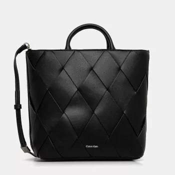 Calvin Klein Women’s Black Zip Tote: Sleek Daily Carry